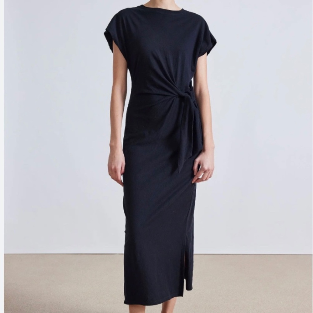 Apiece Apart Black Midi Dress